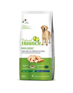 Natural Maxi корм для собак крупных пород с курицей и рисом Trainer