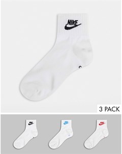 Набор из 3 пар белых носков до щиколотки Everyday Essentials Nike