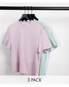 Набор из 3 футболок разных цветов Asos design