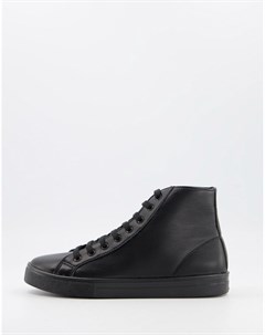 Черные высокие кроссовки Dennis Asos design