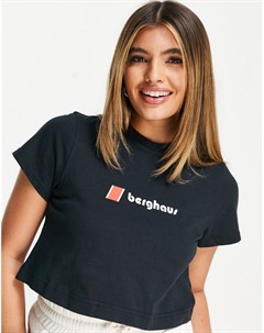 Черная укороченная футболка Berghaus
