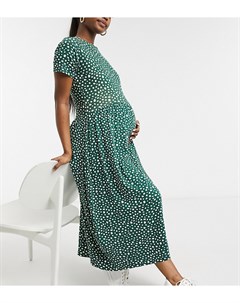 Свободное платье миди с пятнистым принтом Wednesday's girl maternity
