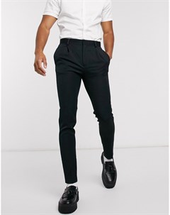 Черные супероблегающие брюки Asos design