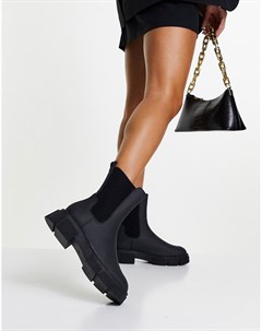 Черные ботинки челси на толстой подошве Aniston Schuh