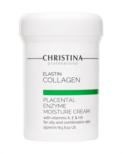 Крем ElastinCollagen Placental Enzyme Moisture Cream with Vitamins A E HA for Oily and Combination S Christina