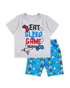 Пижама шорты футболка с коротким рукавом Геймер Веселый малыш