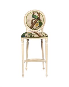 Барный стул индокитайский зелёный павлин зеленый 46x126x46 см Object desire