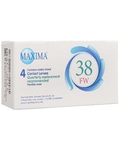 МАКСИМА линзы контактные мягкие 38 FW 8 6 1 75 4 шт Maxima optics (uk) ltd