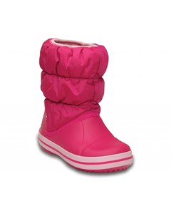 Зимние сапоги детские Kids Winter Puff Boot Candy Pink Crocs
