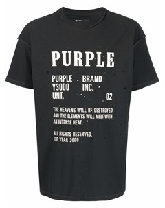 Футболка с графичным принтом Purple brand