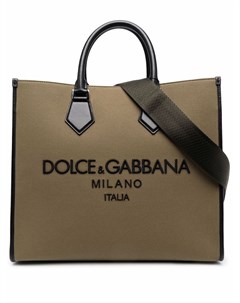 Сумка шопер Edge с вышитым логотипом Dolce&gabbana
