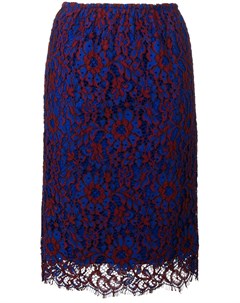 Кружевная юбка миди с цветочным узором Calvin klein