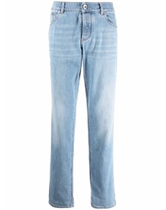Прямые джинсы с завышенной талией Brunello cucinelli