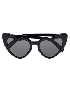 Солнцезащитные очки Loulou с оправой в форме сердца Saint laurent eyewear