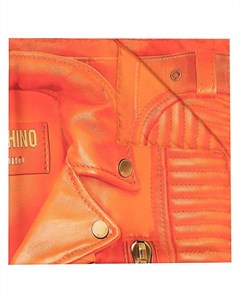 Шелковый платок с принтом Biker Jacket Moschino