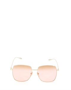 Золотистые солнцезащитные очки с подвеской в виде енота Gucci