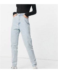 Голубые джинсы в винтажном стиле с завышенной талией из переработанного денима Riot Missguided tall