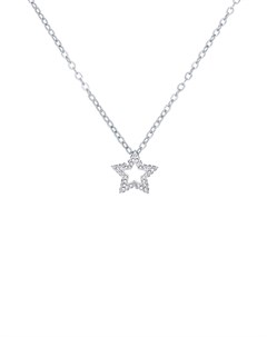 Серебристое ожерелье с подвеской в форме звезды украшенной кристаллами Taylorh Ted baker london