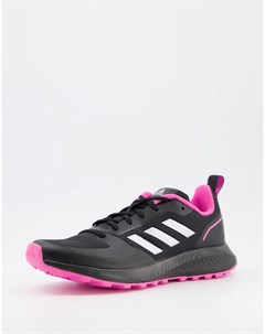 Кроссовки черного розового цвета adidas Running Run Falcon 2 0 Adidas performance