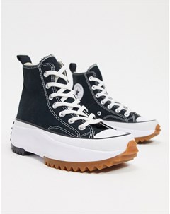 Черные высокие кеды Run Star Hike Converse