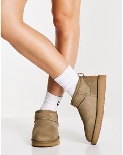 Темно бежевые полусапожки Classic Ultra Mini Ugg