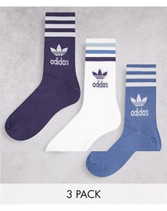 Набор из 3 пар носков в синих оттенках adicolor Adidas originals