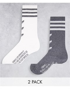 Набор из 2 пар носков белого и черного цветов Adventure Adidas originals