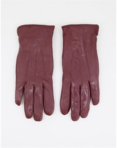 Красные кожаные перчатки с накладками для сенсорных экранов Barney s Originals Barneys originals