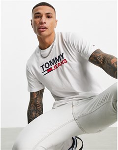 Белая футболка с логотипом Corp Tommy jeans