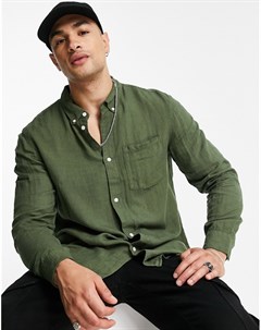 Зеленая структурированная рубашка Malcon Weekday