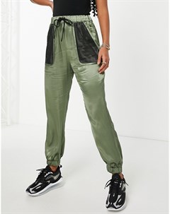Зеленые брюки Pantalone Love moschino