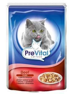 Паучи классик в желе с говядиной 100 г Prevital