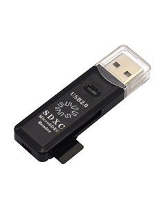 Карт ридер USB 2 0 SD TF USB Plug RE2 100BK 5bites