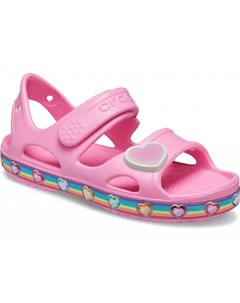 Сандалии для девочек Kids Fun Lab Rainbow Sandal Pink Lemonade Crocs