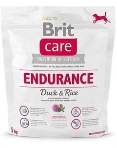 Сухой корм Care Endurance с уткой и рисом для активных собак всех пород 1 кг Утка с рисом Brit*