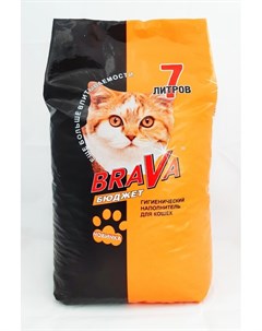 Наполнитель Бюджет для кошачьего лотка 7 л 4 14 кг Brava