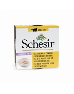 Влажный корм консервы для кошек с филе цыпленка и рисом 85 гр Schesir