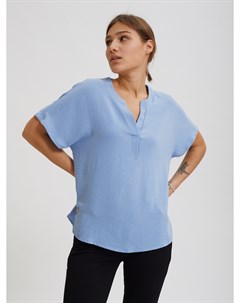 Голубая блузка из жатой ткани Sevenext Profmax