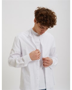Белоснежная хлопковая рубашка без воротника Sevenext Profmax