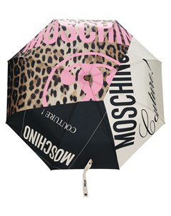 Зонт с логотипом и вставками Moschino