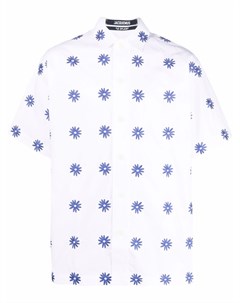 Рубашка с короткими рукавами и цветочной вышивкой Jacquemus