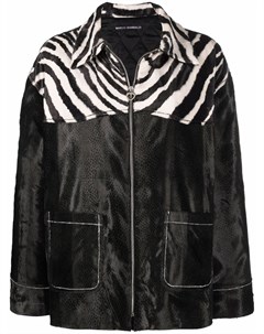 Куртка рубашка с зебровым принтом Marco rambaldi