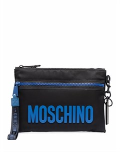 Клатч с тисненым логотипом Moschino