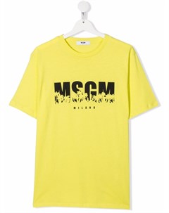 Футболка с логотипом Msgm kids