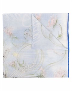 Шелковый платок с цветочным принтом Alexander mcqueen