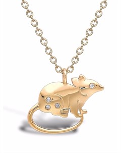 Колье Zodiac Rat из желтого золота с бриллиантами Pragnell