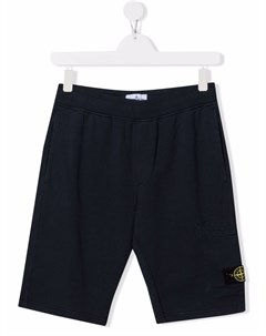 Шорты с нашивкой логотипом Stone island junior