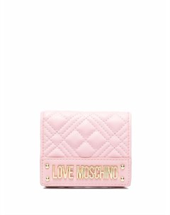 Стеганый кошелек с логотипом Love moschino