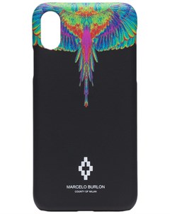 Чехол для iPhone XS с принтом Wings Marcelo burlon county of milan