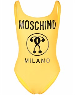 Слитный купальник с логотипом Moschino